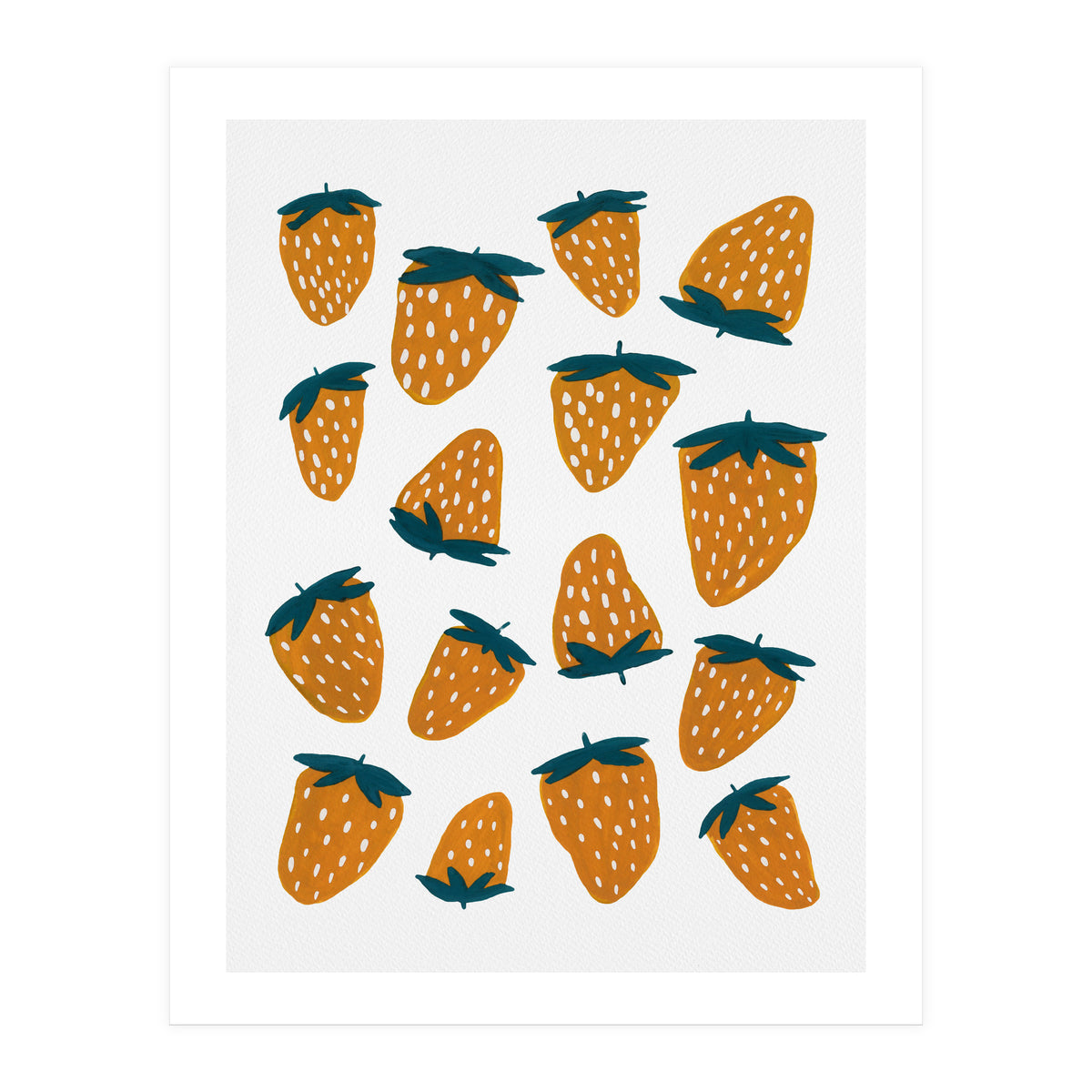 Summer strawberries red  (Print Only)