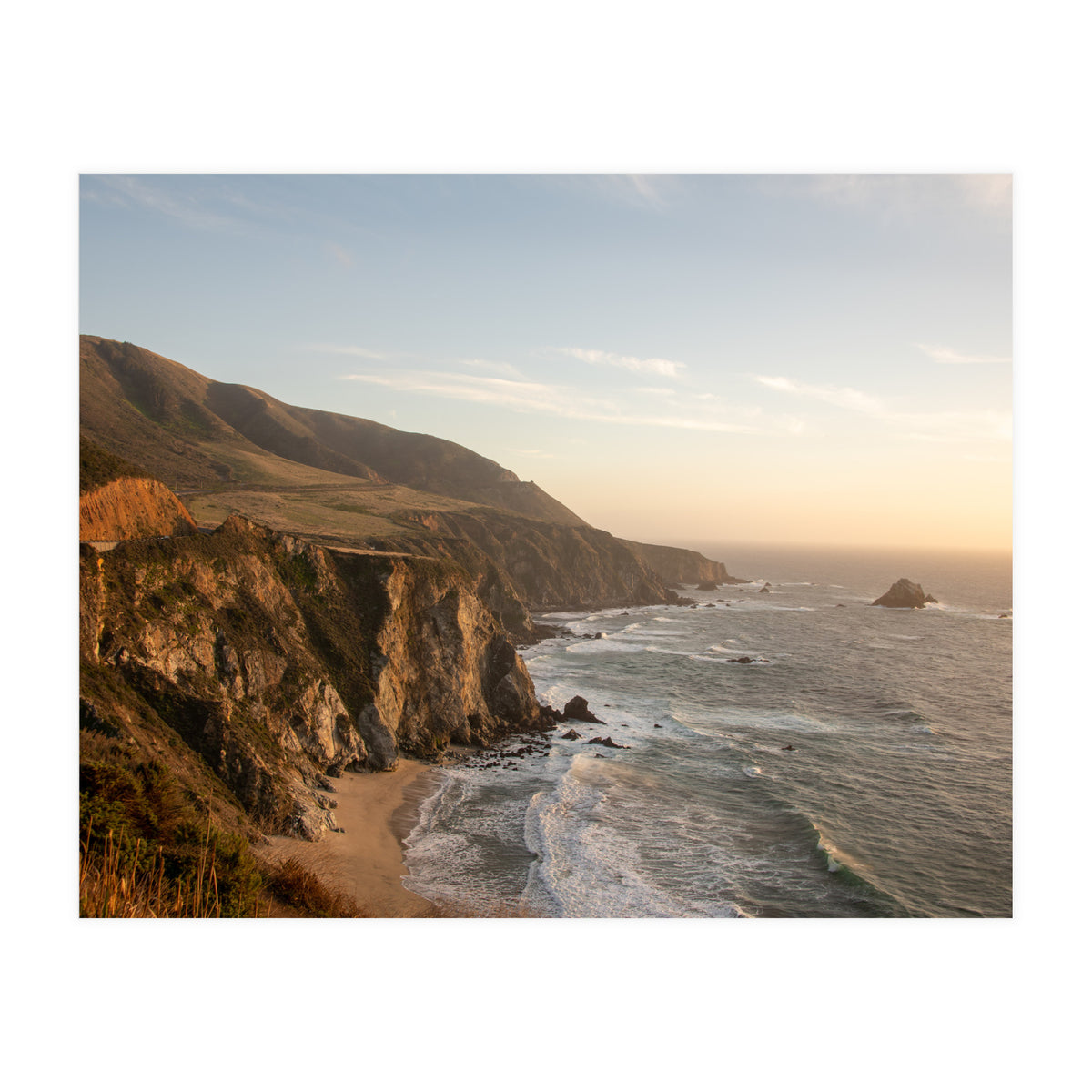 Big Sur Coastline Sunset (Print Only)