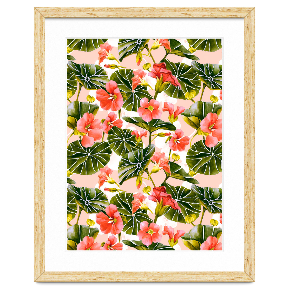 Nasturtiums watercolor 03