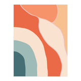 Rainbow Retro Wavy Lines (Print Only) thumbnail