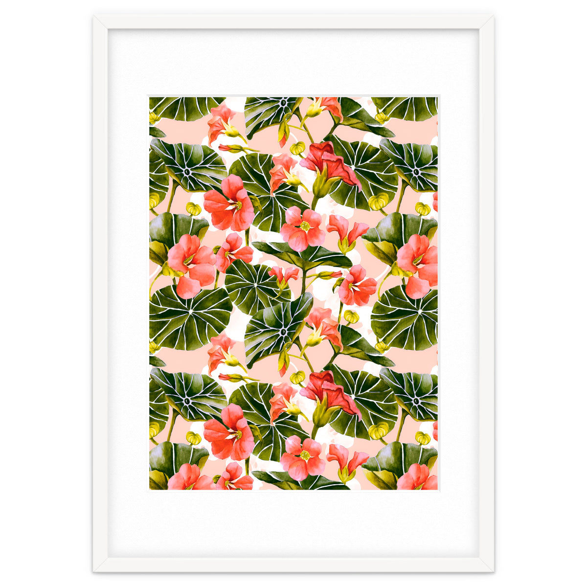 Nasturtiums watercolor 03