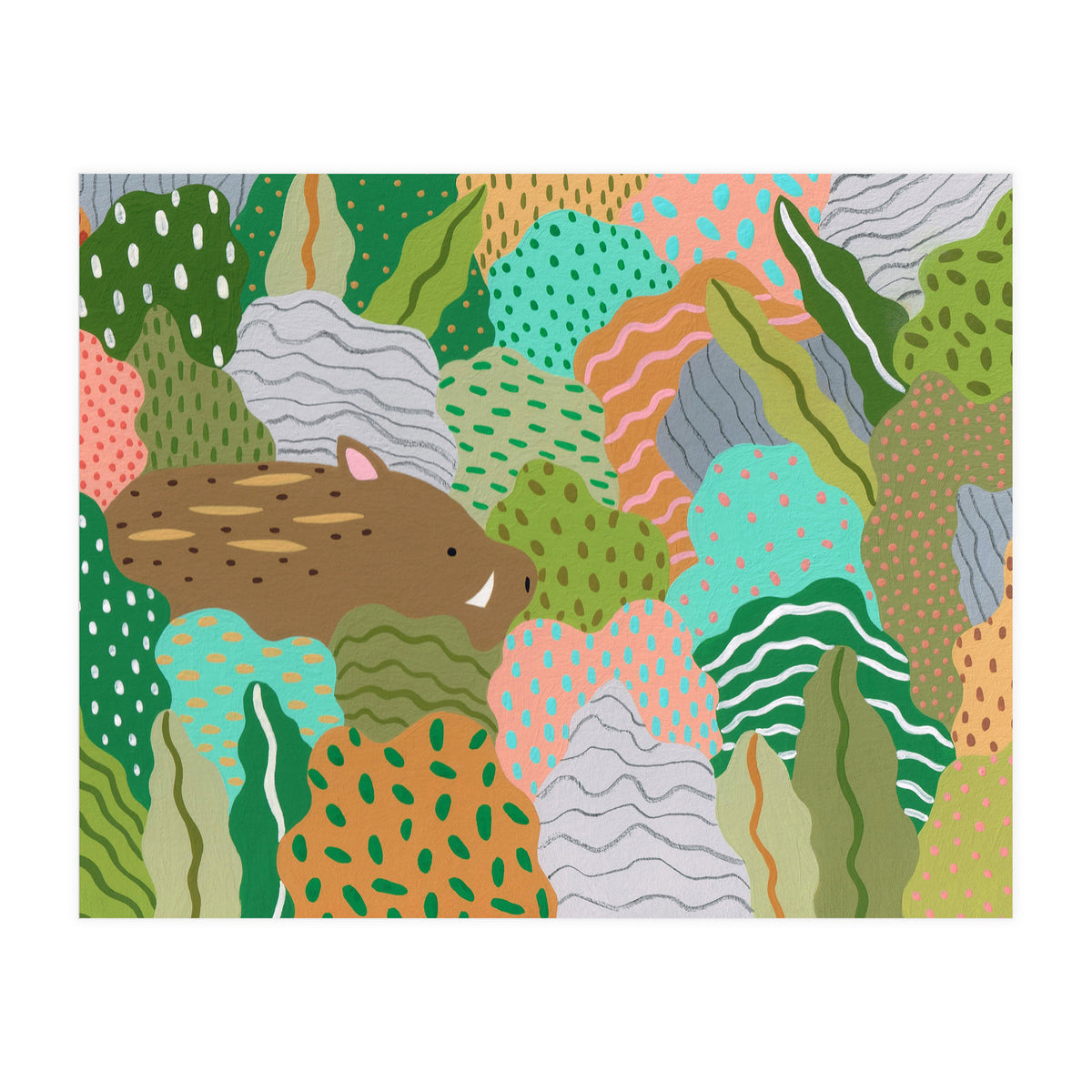 Wild Boar, Run Free (Print Only)