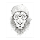 Cool Lion Bw (Print Only) thumbnail