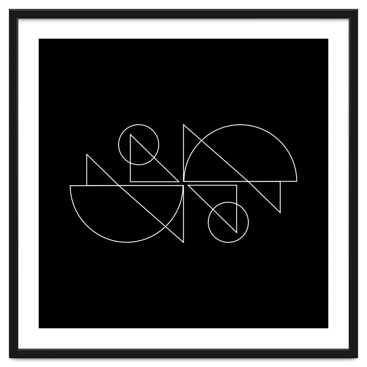 Tandem Cyclists | modern geometric