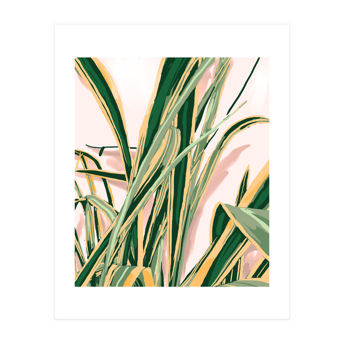 Blush Botanical Unfolding (Print Only)