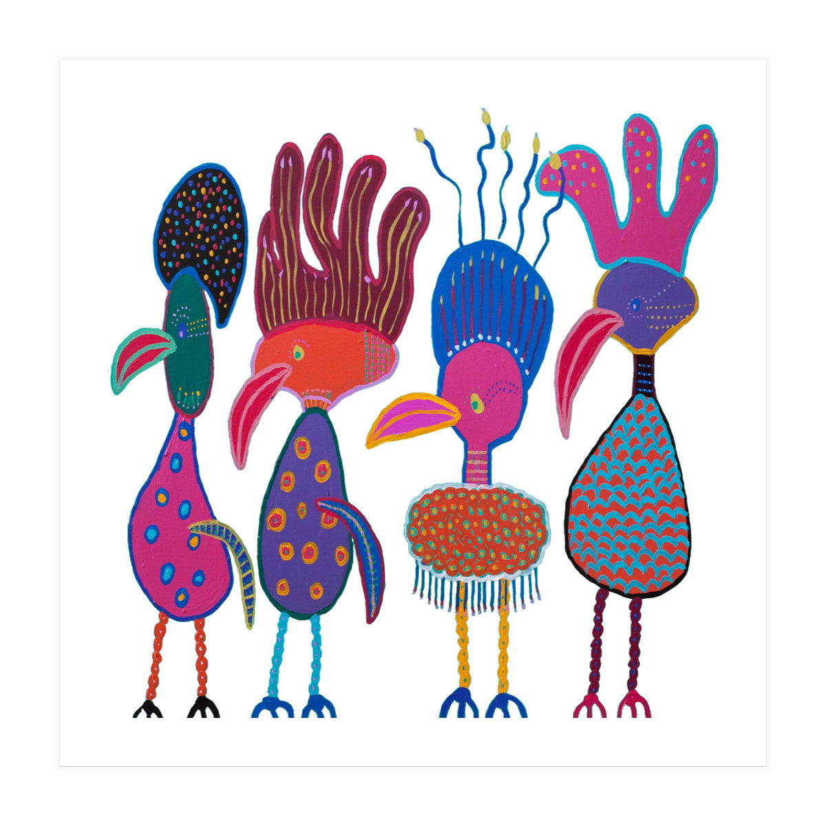 Funny Hats (white) (Print Only)