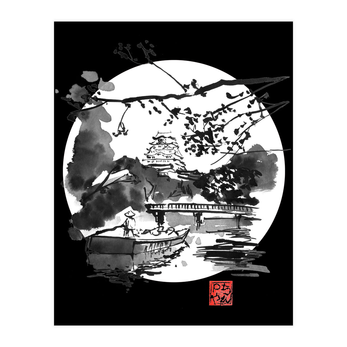 the bridge in white (Print Only)