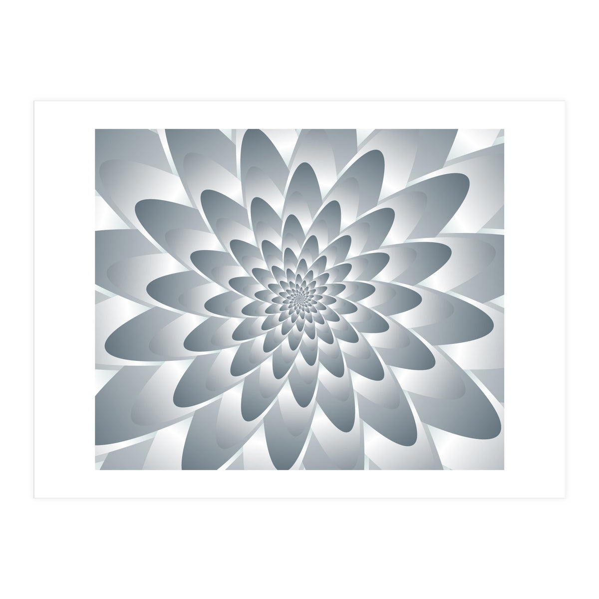 Swirl Flower Pattern  (Print Only)