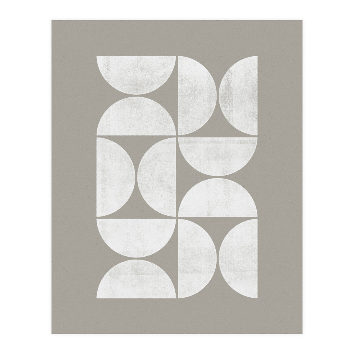 Mid-Century Modern No.17 - Woodblock Print (Print Only)