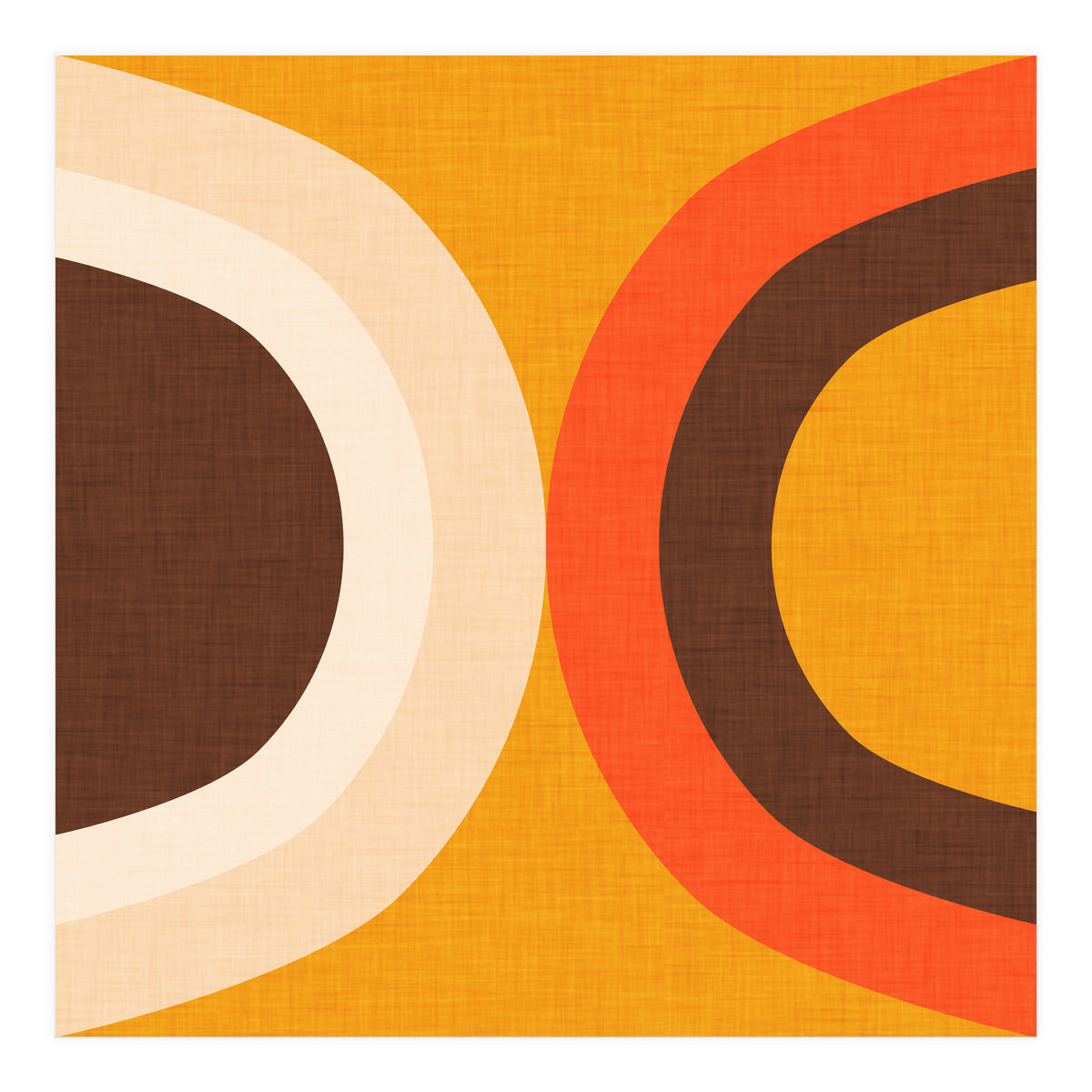 Classic Mid Mod Dot Yellow  (Print Only)