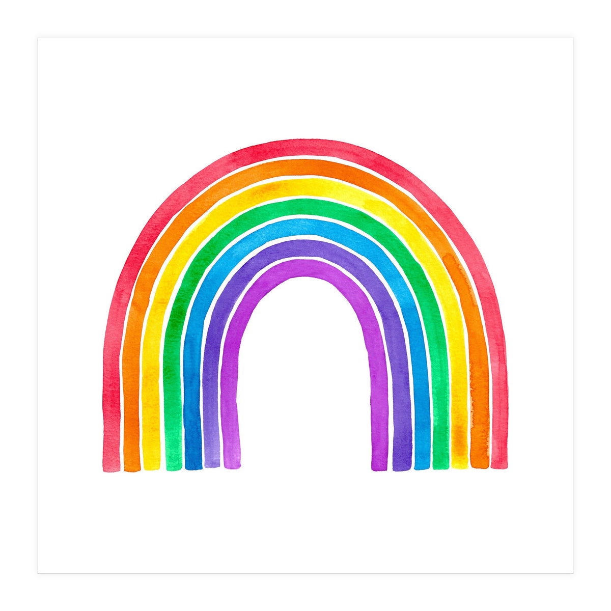 Watercolour Rainbow (Print Only)