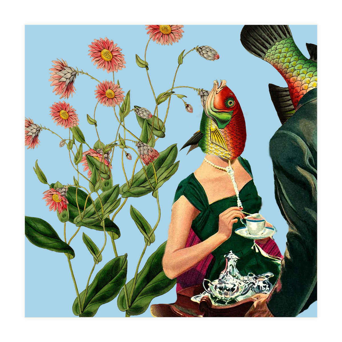 Fish Soul Mate Blue (Print Only)