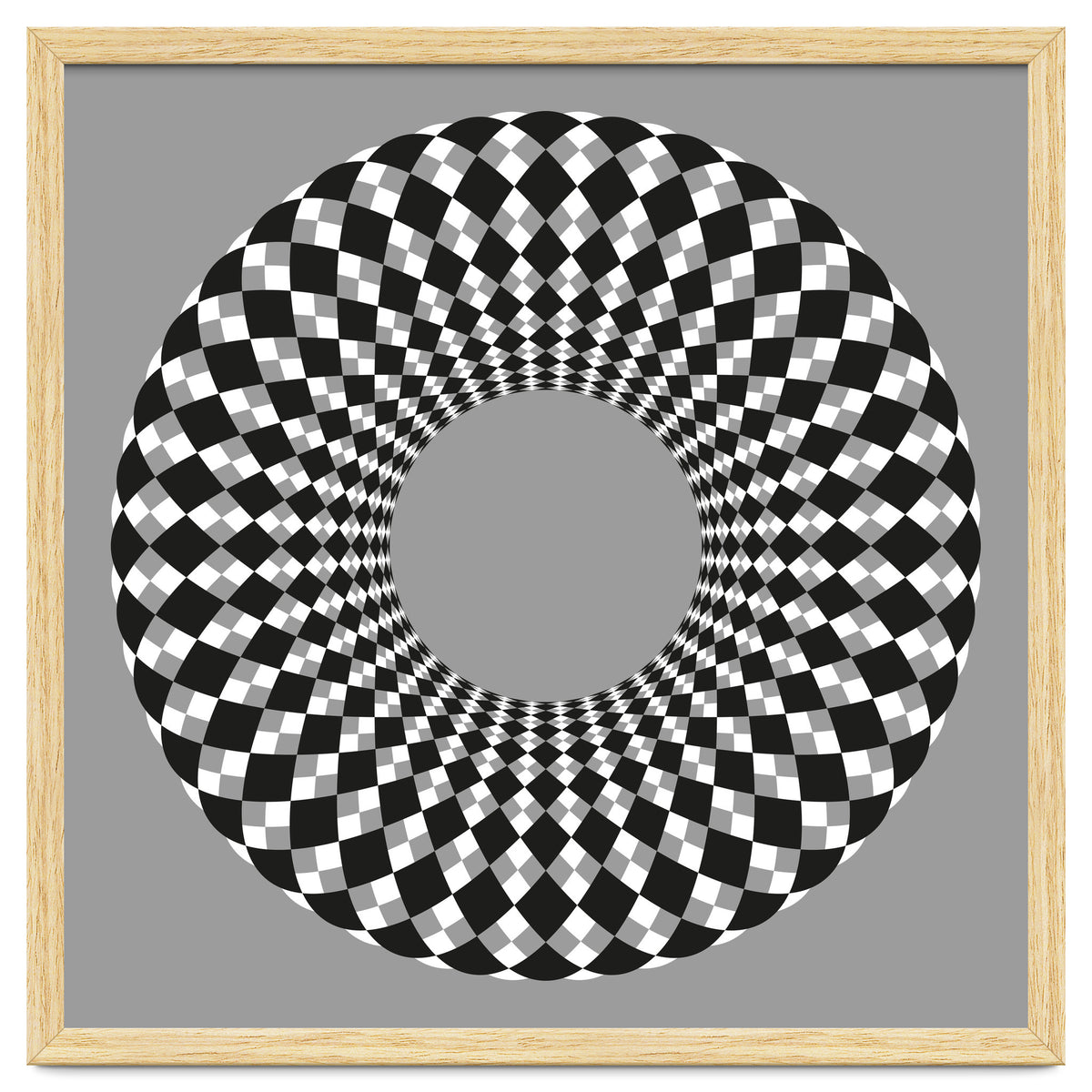 Black and white round