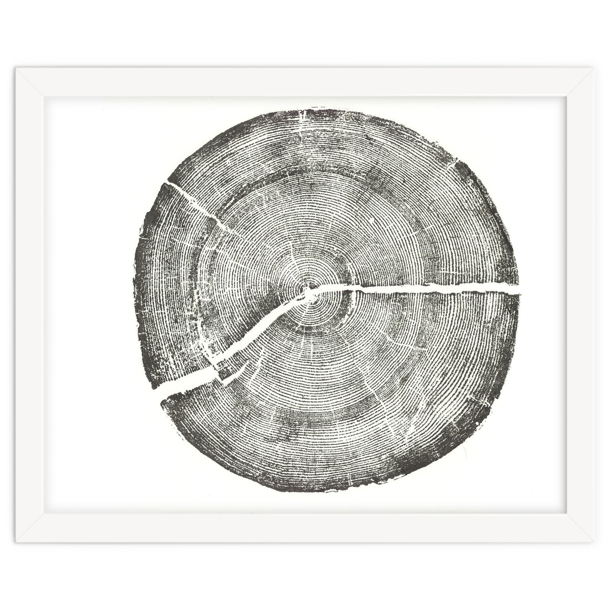 Rock Canyon, Tree Ring Print, Woodblock