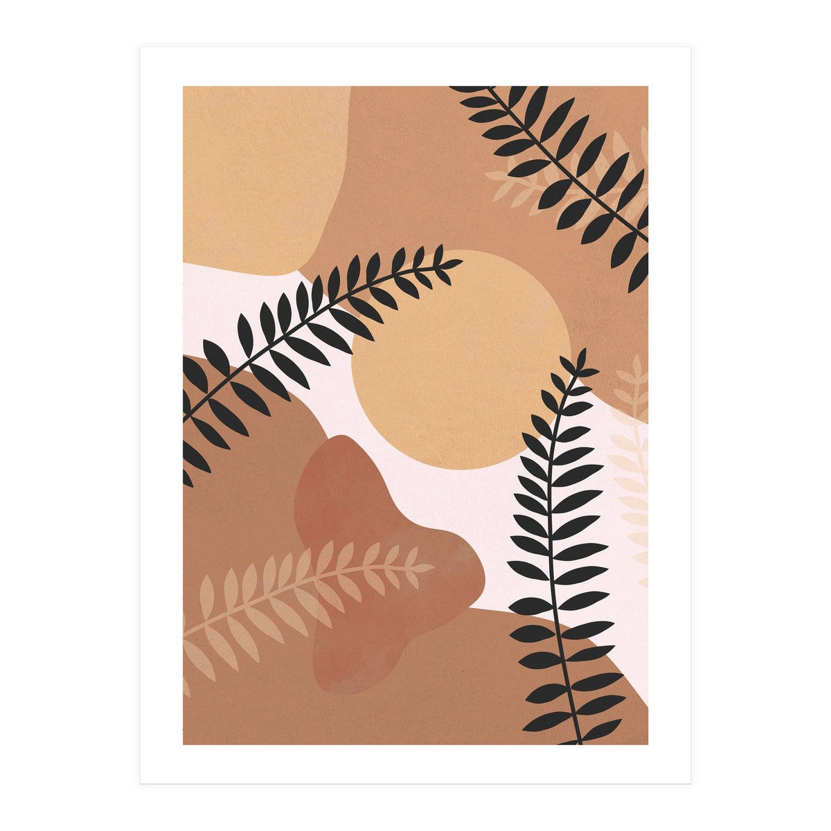 Boho Fern Leaves (Print Only)