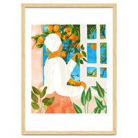 A Few Bad Oranges Is No Reason Not To Bring The Grove Home | Boho Botanical Garden Painting