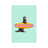 Surfing Otter (Print Only) thumbnail
