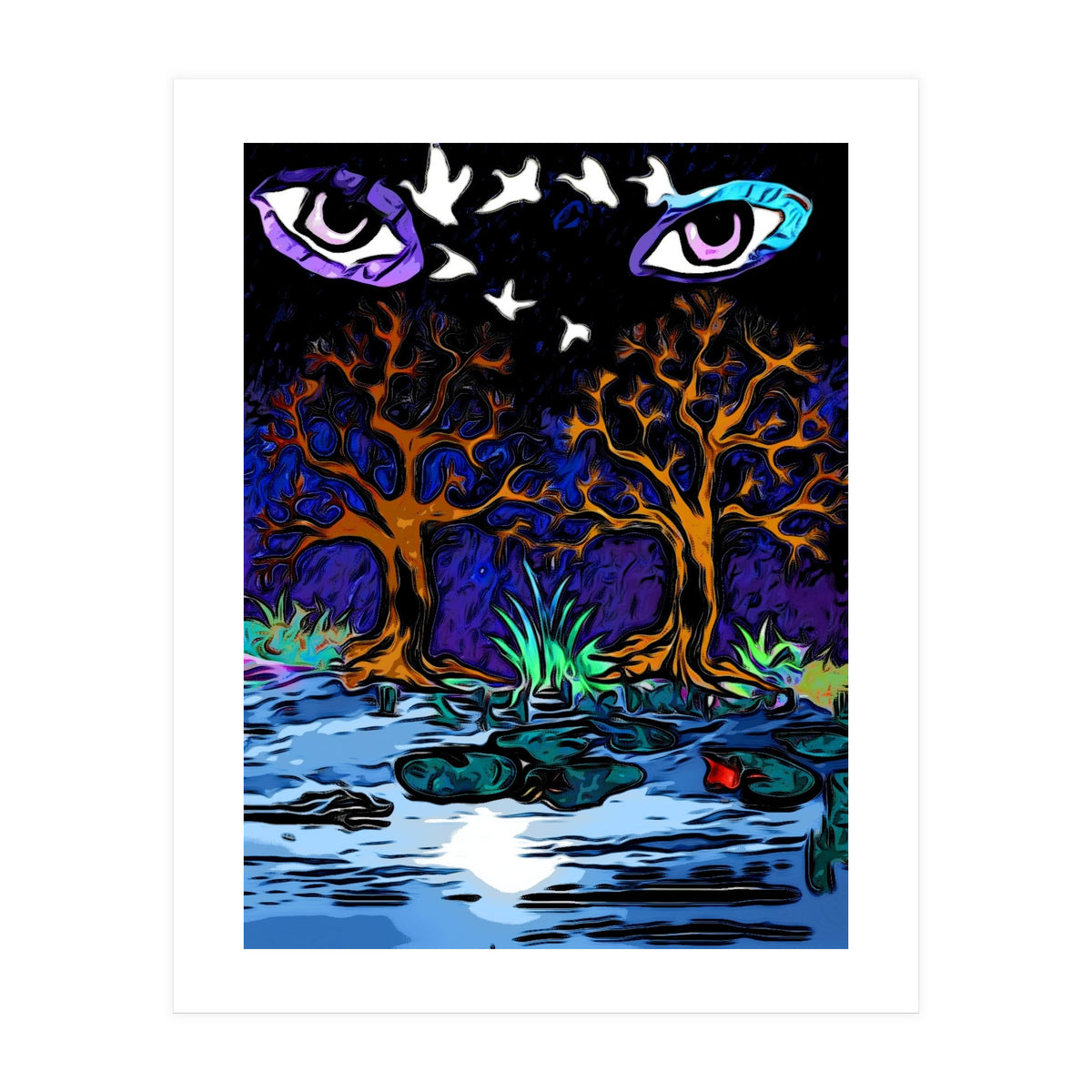Dark Forest Of Eyes (Print Only)
