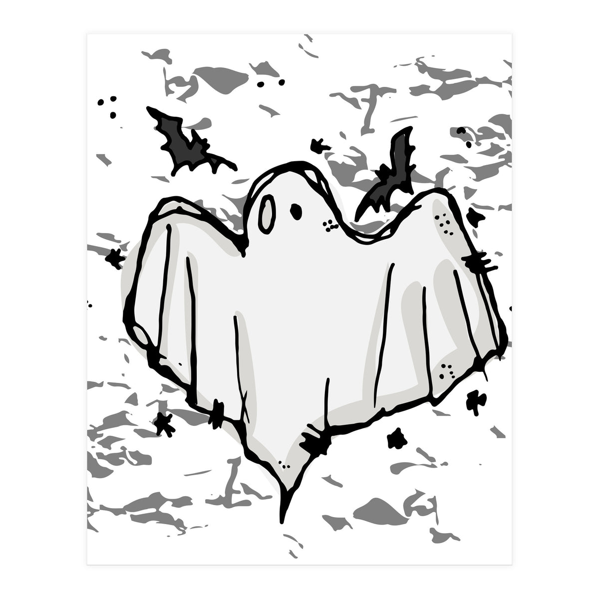 Ghost Scribble sketch (Print Only)