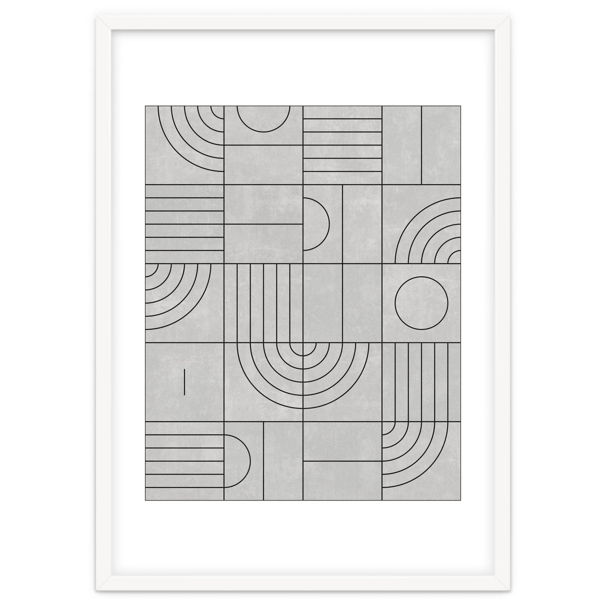 My Favorite Geometric Patterns No.21 - Grey