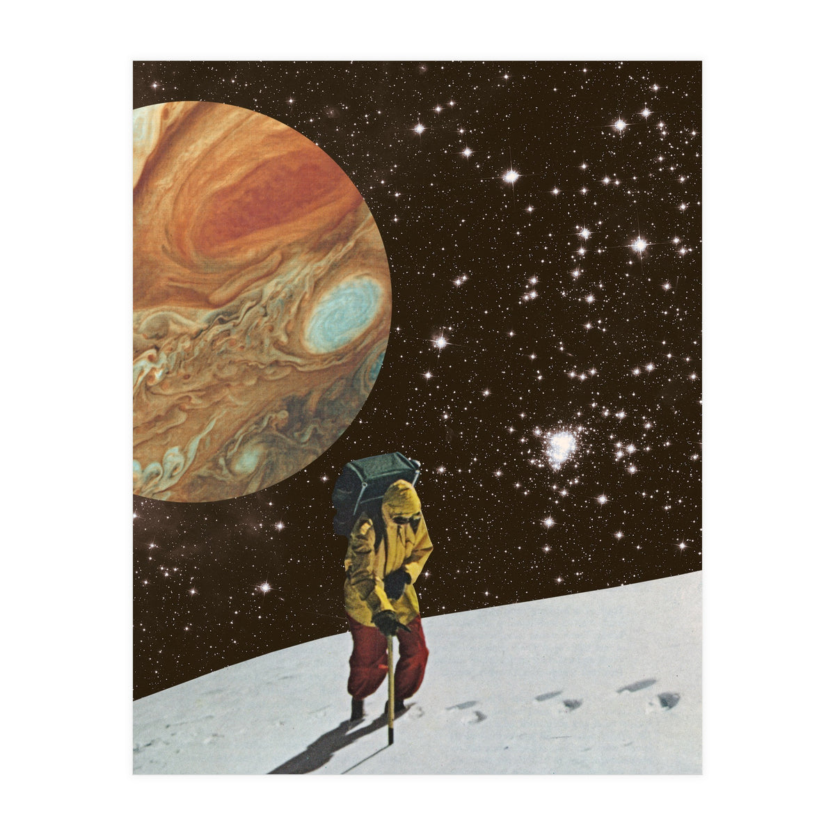 Hiking On The Moon (Print Only)