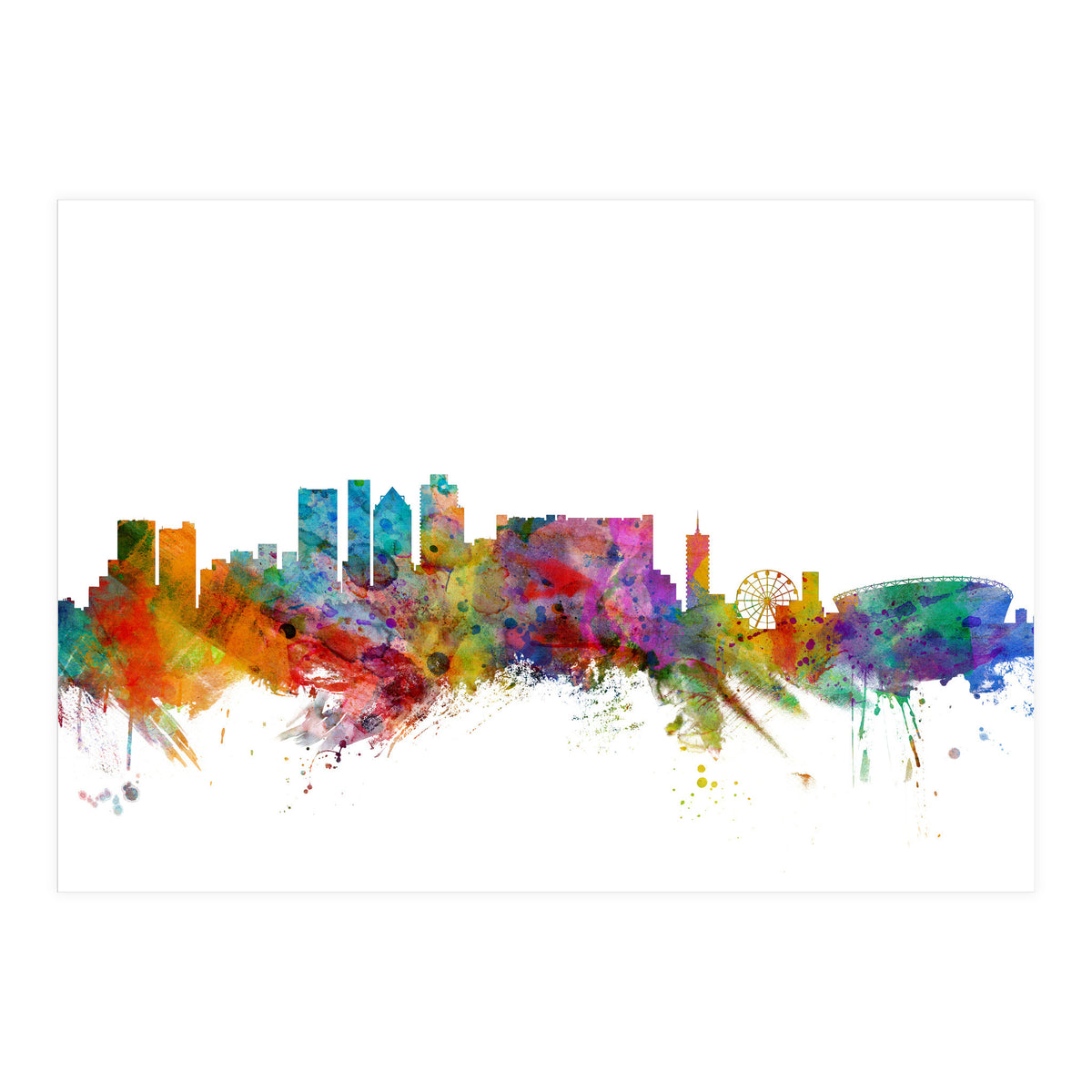 Cape Town South Africa Skyline (Print Only)