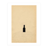 Wine bottle on the table (Print Only)