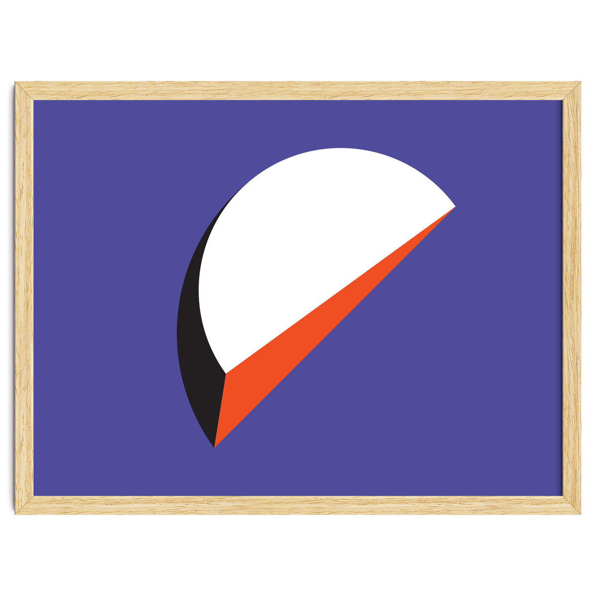 Geometric Shapes No. 37 - orange & purple