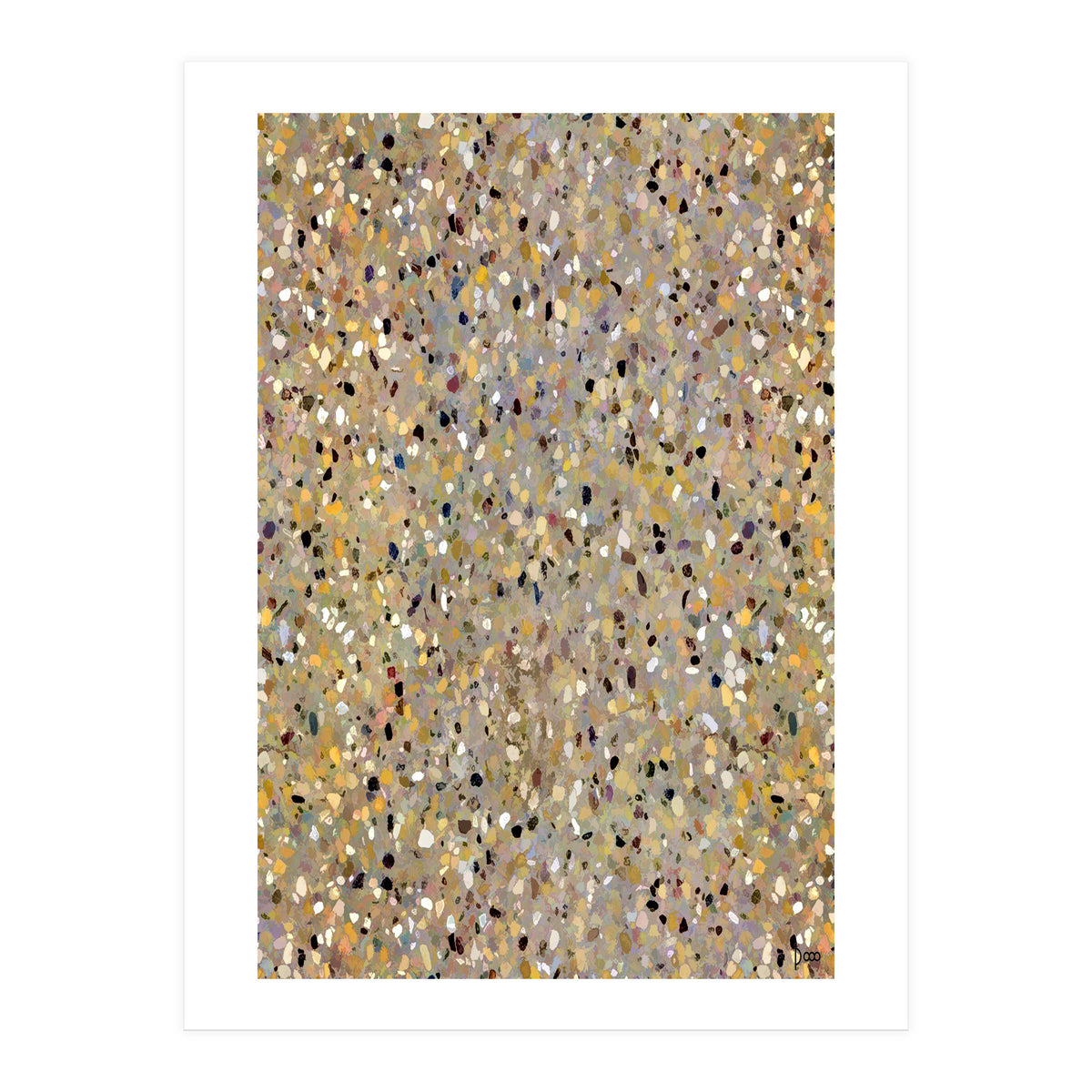 Golden Brown Terrazzo (Print Only)