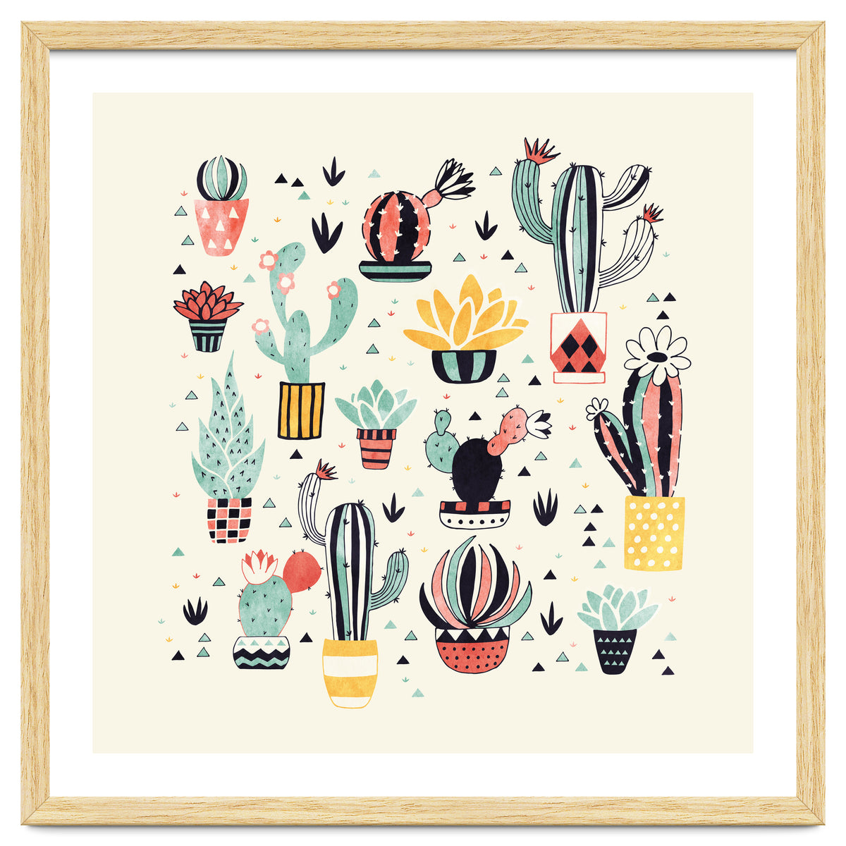 Cactus In A Flower Pot