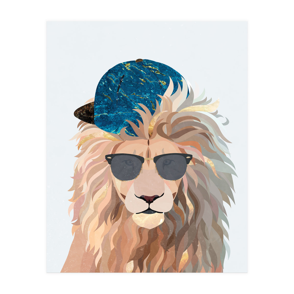 Skater Lion Portrait (Print Only)