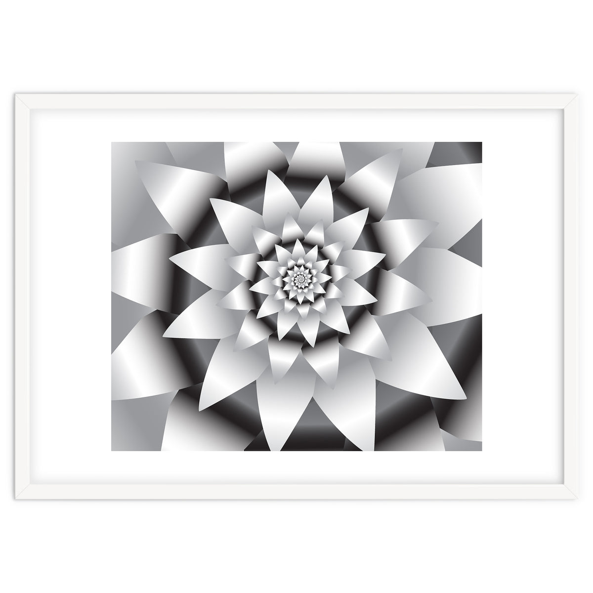 Abstract Modern Flower Design Art