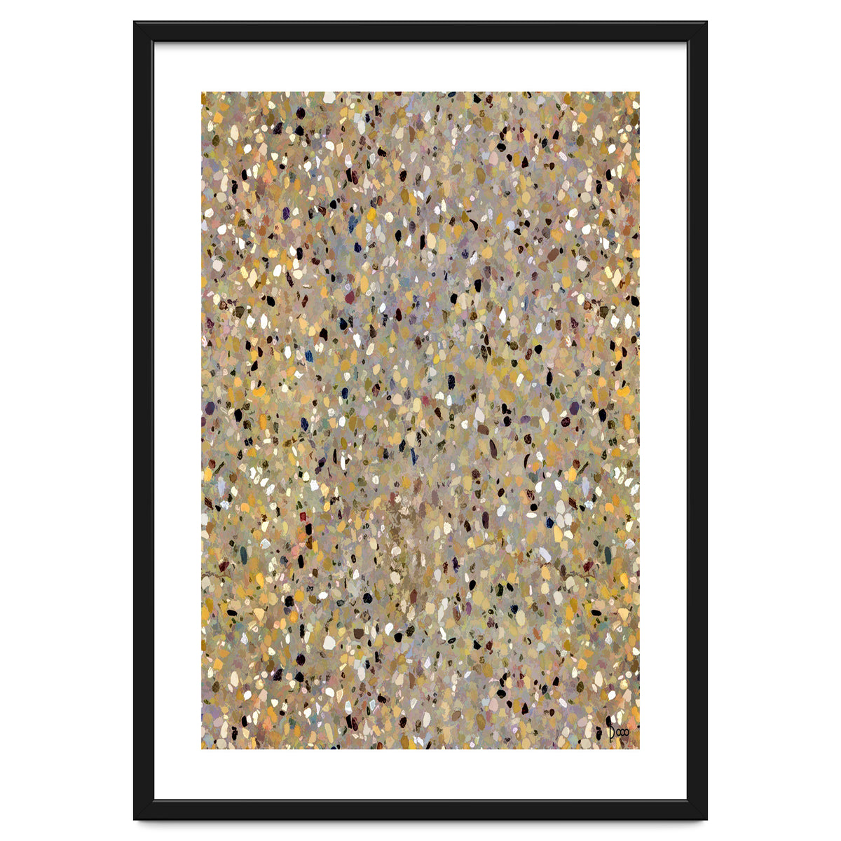 Golden Brown Terrazzo