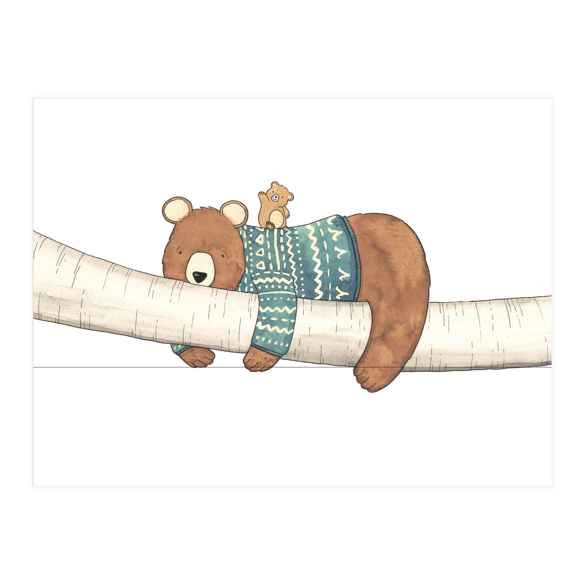 Tired Bear, Lively Bear (Print Only)