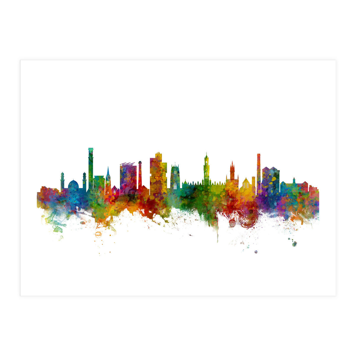 Bradford England Skyline (Print Only)