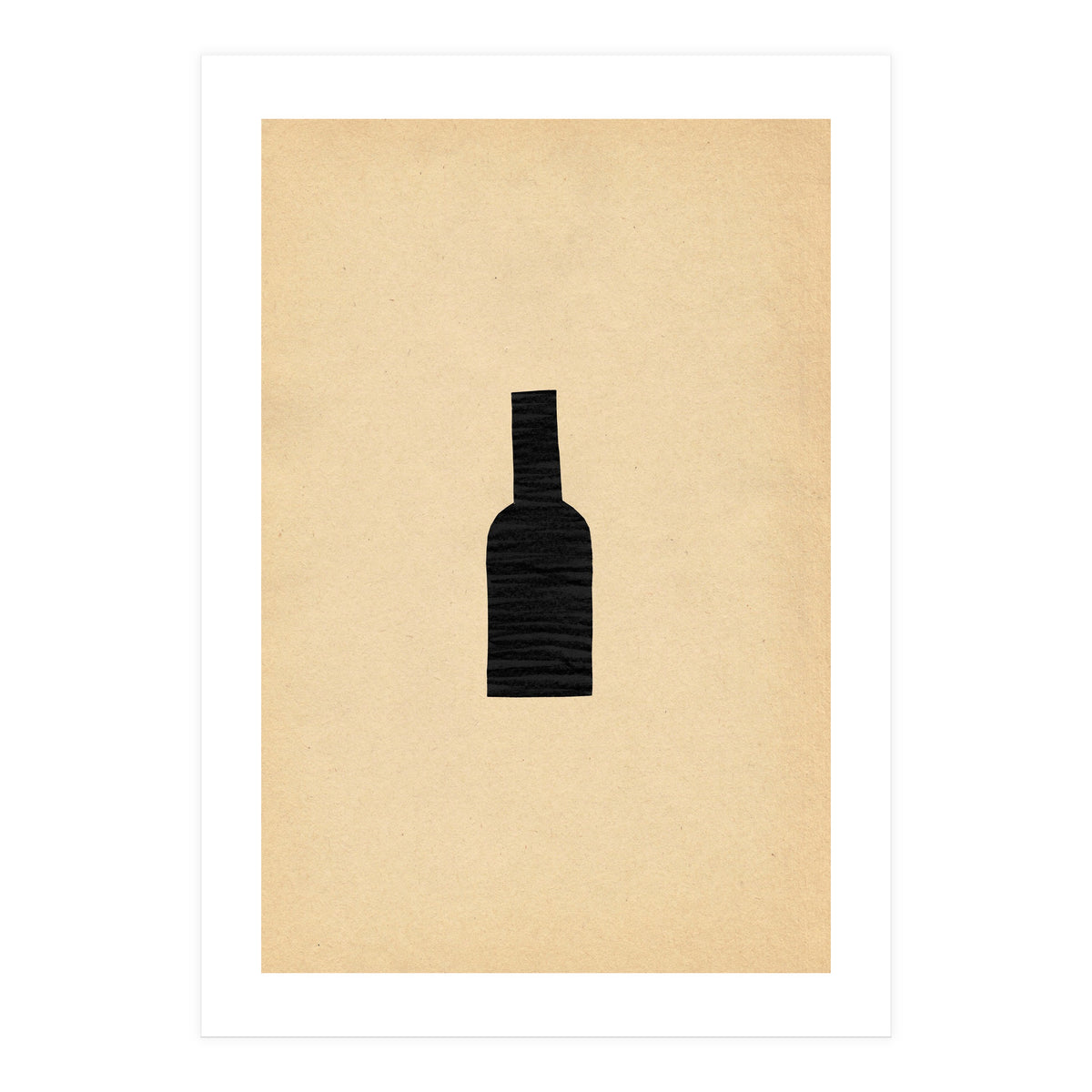 Abstract wine bottle (Print Only)