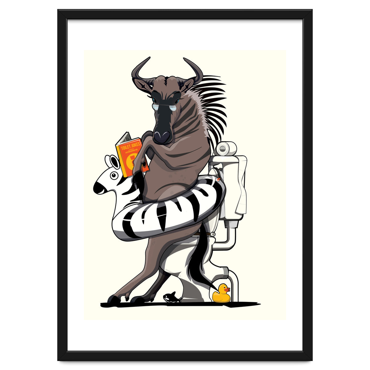 Wildebeest on the toilet, Funny Bathroom Humour