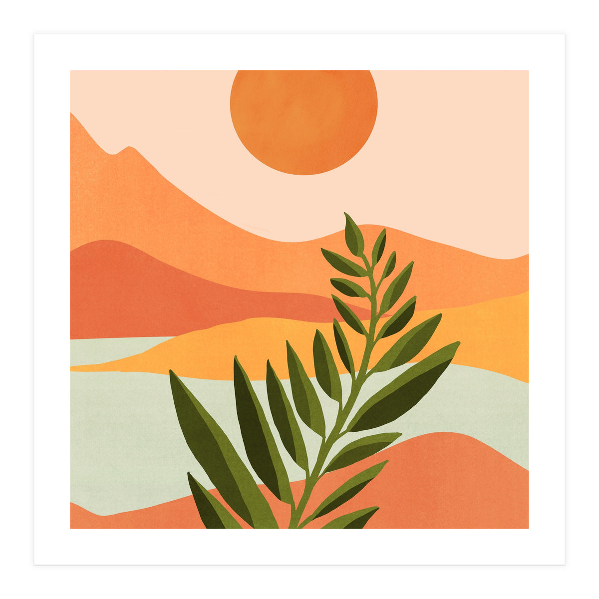 Western Mountain Landscape (Print Only)