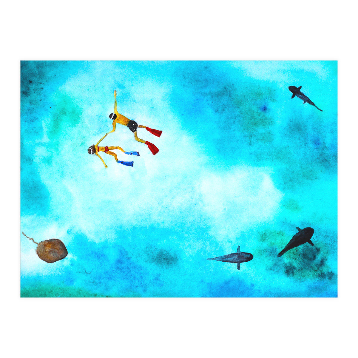 One summer day || watercolor (Print Only)