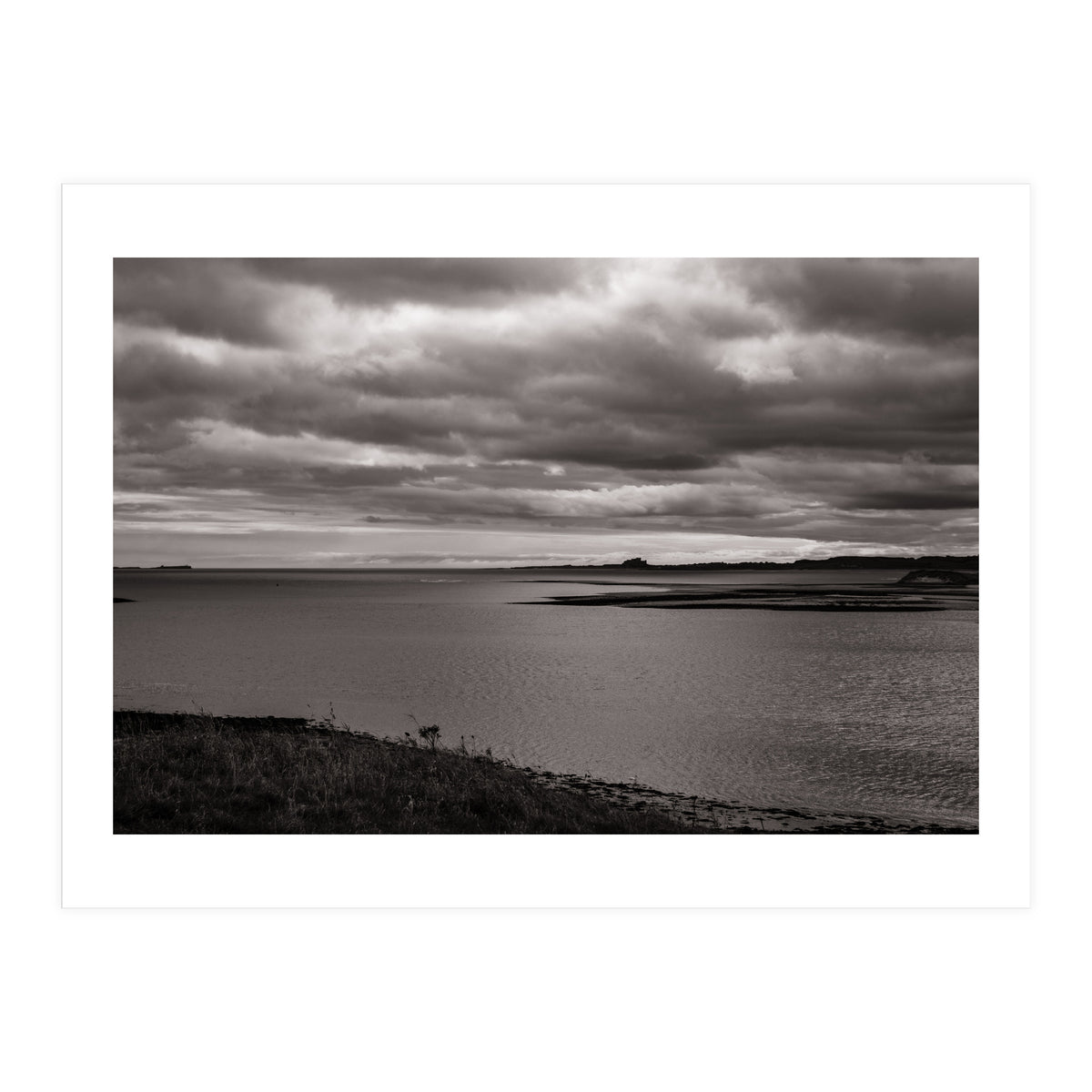 Bamburgh Castle from Holy Island (Print Only)
