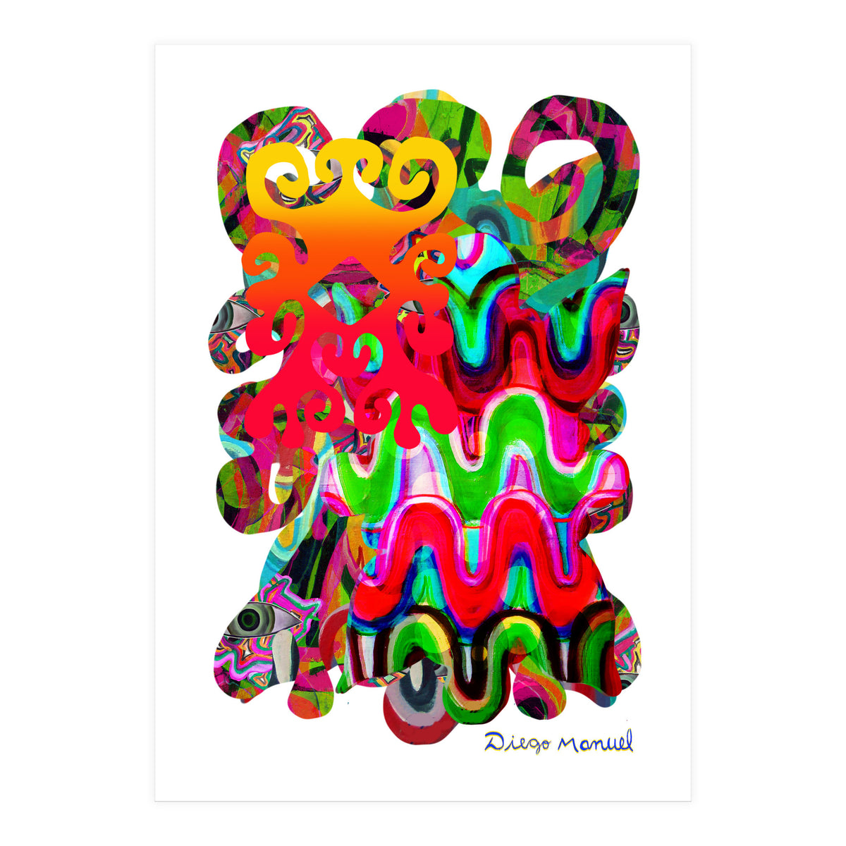 Pop Abstract Asimetrico 1 Copia (Print Only)