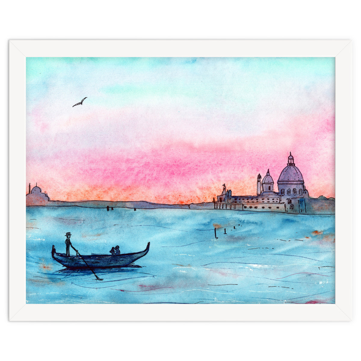 Sunset in Venice || watercolor