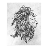 Poetic Lion B&w (Print Only) thumbnail