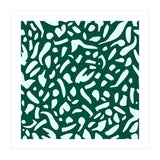 Deep Emrald | Green Terrazzo Pattern | Fun Funky Eclectic Modern Boho Painting (Print Only) thumbnail