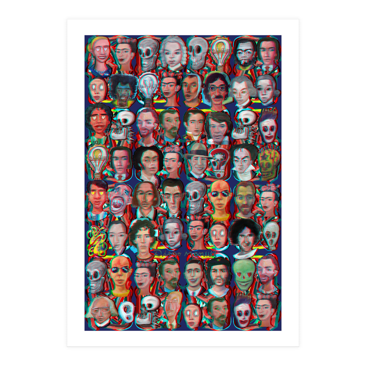 Formas 14 34 3d And Retratos 1 (Print Only)