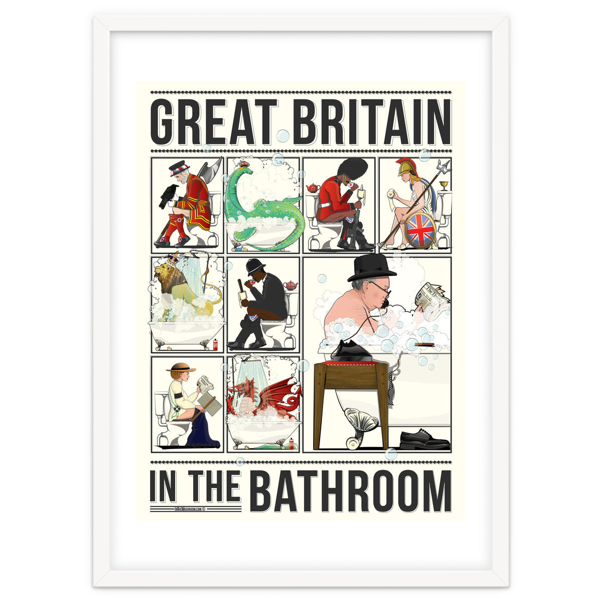 Great Britain in the Bath, Funny Bathroom Humour