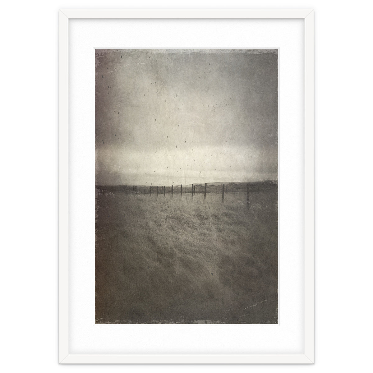 Bleak winter landscape of Saddleworth Moor