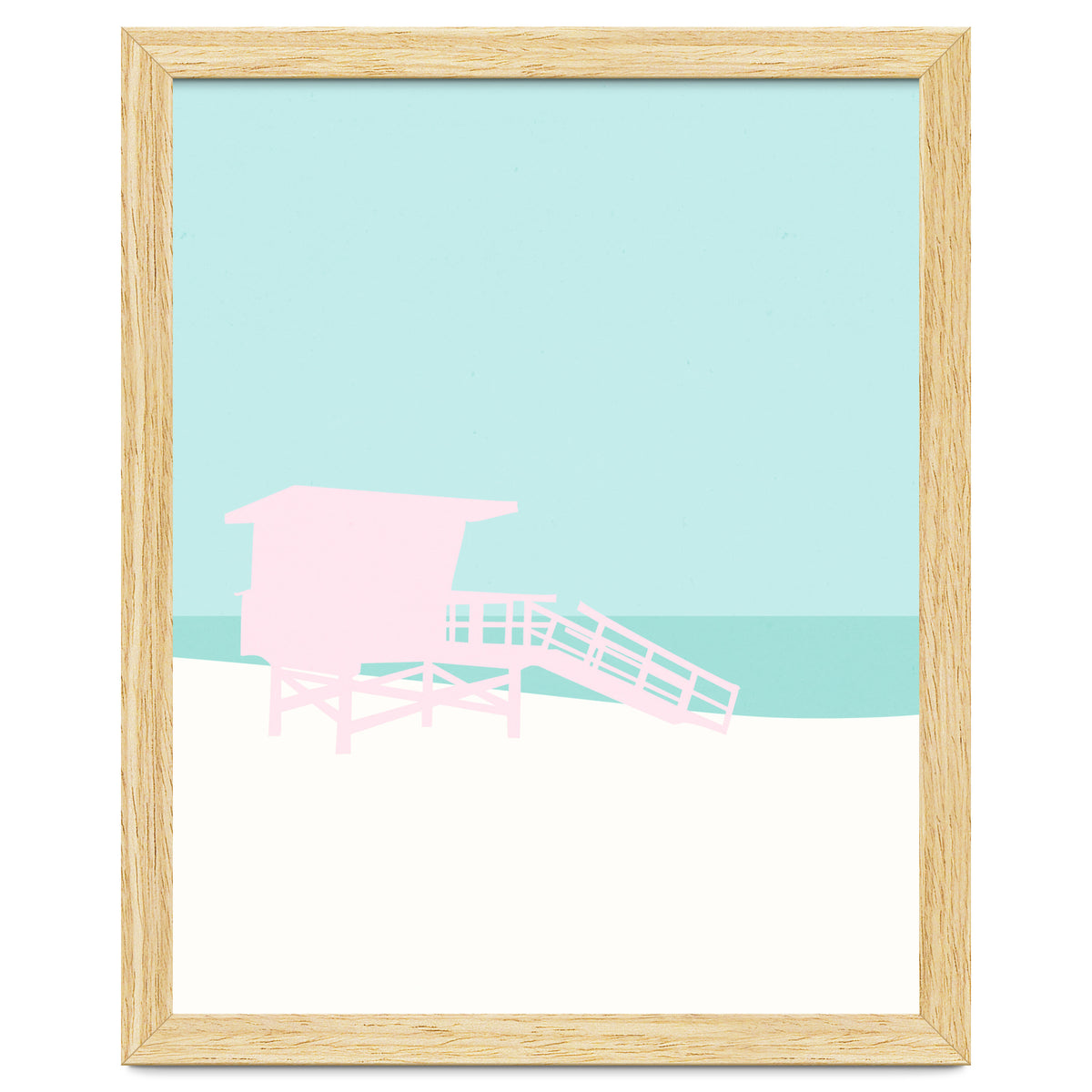 Minimal Lifeguard Tower - Turquoise Coast