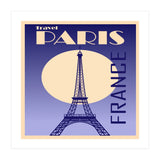 Paris France Travel Poster  (Print Only) thumbnail