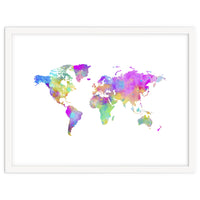 Colorful Watercolor Map